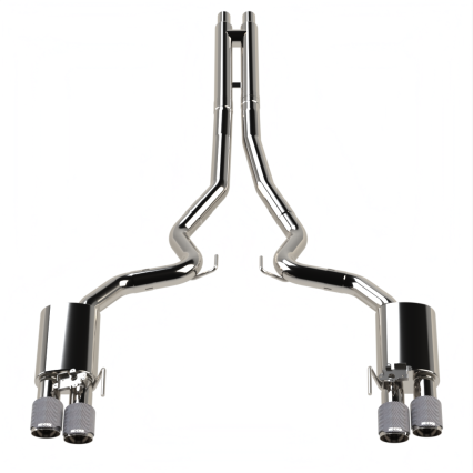 3" Active Touring Style Cat-Back (H) 18-24 5.0L Mustang w/Carbon Tips